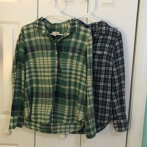 2 J. CREW Flannels for $12
